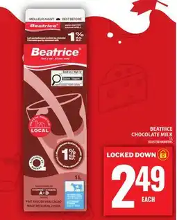 Food Basics BEATRICE CHOCOLATE MILK offer