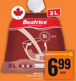 Food Basics BEATRICE CHOCOLATE MILK offer