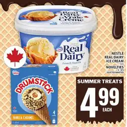 Food Basics NESTLÉ REAL DAIRY ICE CREAM OR NOVELTIES offer