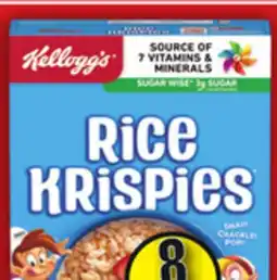 Food Basics KELLOGG'S MINI-WHEATS CEREAL OR RICE KRISPIES offer