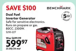 Home Hardware Dual Fuel Inverter Generator offer