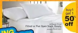 Oxford Mills Fitted or Flat Open Stock Sheets offer