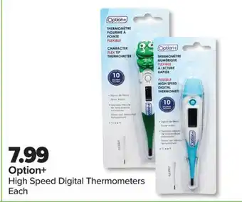 PharmaChoice Option+ High Speed Digital Thermometers offer