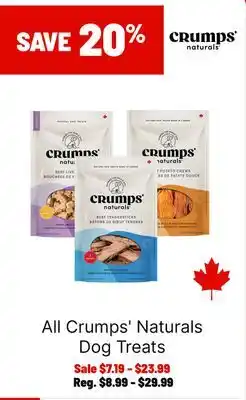 Ren’s Pets Depot All Crumps' Naturals Dog Treats offer