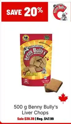 Ren’s Pets Depot Benny Bully's Liver Chops offer