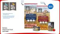 Ren’s Pets Depot Romeo Dog & Cat Food offer