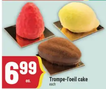 Marché Adonis Trompe-l'oeil cake offer