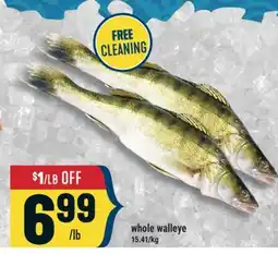 Marché Adonis whole walleye offer