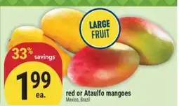 Marché Adonis red or Ataulfo mangoes offer