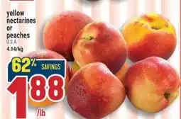 Marché Adonis yellow nectarines or peaches offer