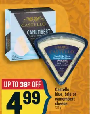 Marché Adonis Castello blue, brie or camembert cheese offer