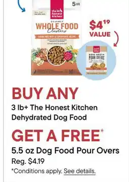 Petvalu 3 lb+ The Honest Kitchen Dehydrated Dog Food offer