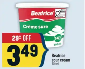 Marché Adonis Beatrice sour cream offer