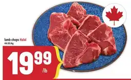 Marché Adonis lamb chops Halal offer