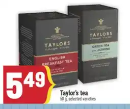 Marché Adonis Taylor's tea offer