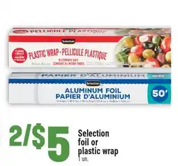 Marché Adonis Selection foil or plastic wrap offer