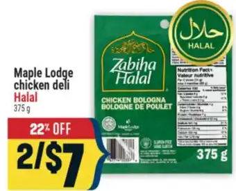 Marché Adonis Maple Lodge chicken deli Halal offer