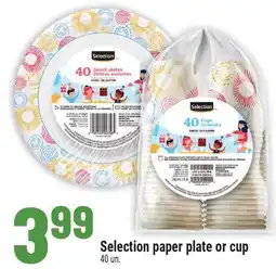 Marché Adonis Selection paper plate or cup offer
