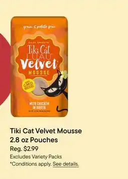 Petvalu Tiki Cat Velvet Mousse offer