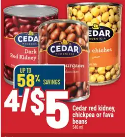 Marché Adonis Cedar red kidney, chickpea or fava beans offer