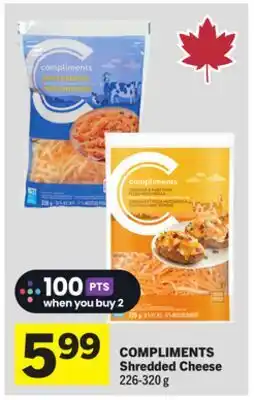 Foodland COMPLIMENTS Shredded Cheese offer