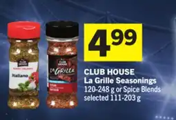 Foodland CLUB HOUSE La Grille Seasonings offer
