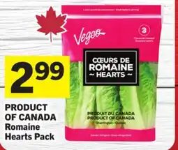 Foodland Romaine Hearts Pack offer