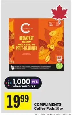 Foodland COMPLIMENTS Coffee Pods offer