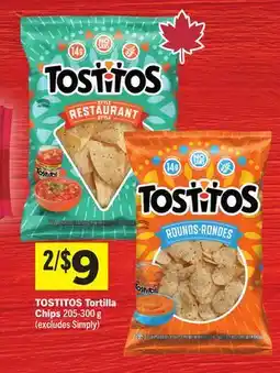 Foodland TOSTITOS Tortilla Chips offer