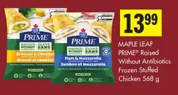 Foodland MAPLE LEAF PRIME Raised Without Antibiotics Frozen Stuffed Chicken offer