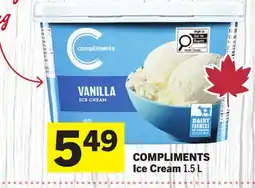 Foodland COMPLIMENTS Ice Cream offer