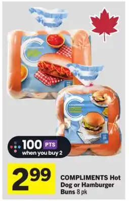 Foodland COMPLIMENTS Hot Dog or Hamburger Buns offer