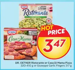 Sobeys DR. OETKER Ristorante or Casa Di Mama Pizza or Giuseppe Garlic Fingers offer