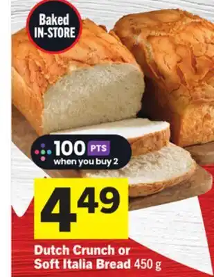Foodland Dutch Crunch or Soft Italia Bread offer