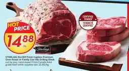 Sobeys STERLING SILVER Fresh Capless Premium Oven Roast or Family Size Rib Grilling Steak offer