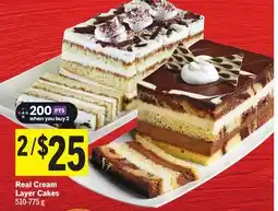 Foodland Real Cream Layer Cakes offer