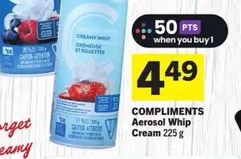 Foodland COMPLIMENTS Aerosol Whip Cream offer