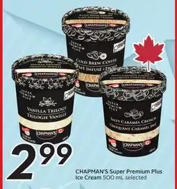 Sobeys CHAPMAN'S Super Premium Plus Ice Cream offer