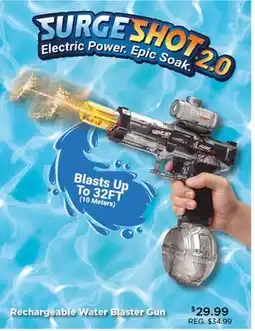 Showcase Surge shot 2.0 Rechargeable Water Blaster Gun offer