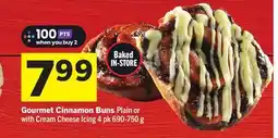 Foodland Gourmet Cinnamon Buns offer
