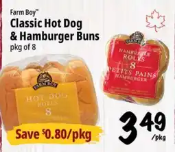 Farm Boy Farm Boy Classic Hot Dog & Hamburger Buns offer
