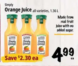 Farm Boy Simply Orange Juice offer