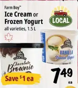 Farm Boy Farm Boy Ice Cream or LOCAL Frozen Yogurt offer