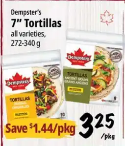 Farm Boy Dempster's 7 Tortillas offer