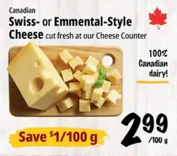 Farm Boy Canadian Swiss- or Emmental-Style Cheese offer