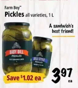 Farm Boy Farm Boy Pickles offer