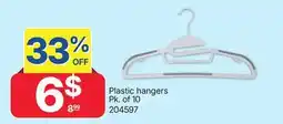 Rossy Plastic hangers Pk. of 10 offer