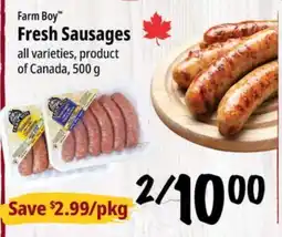 Farm Boy Farm Boy Fresh Sausages offer