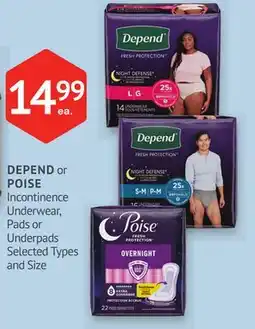 IDA Pharmacy DEPEND or POISE offer