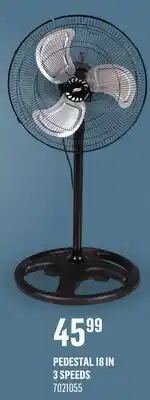 Canac Pedestal Fan 18 in 3 Speeds offer